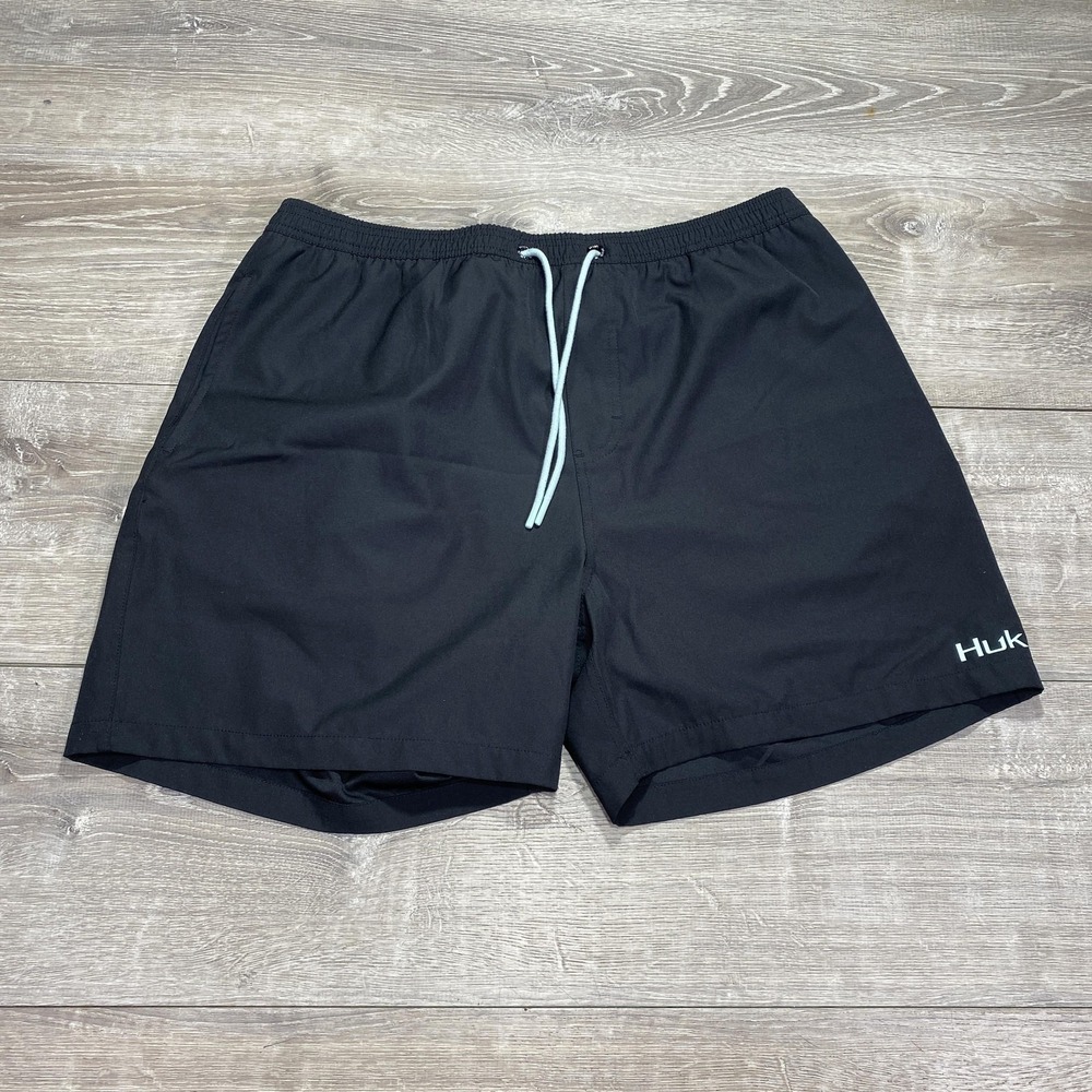Huk Shorts Mens 2XL Performance Fishing‎ Swim Trunks Elastic Waist Quick Dry